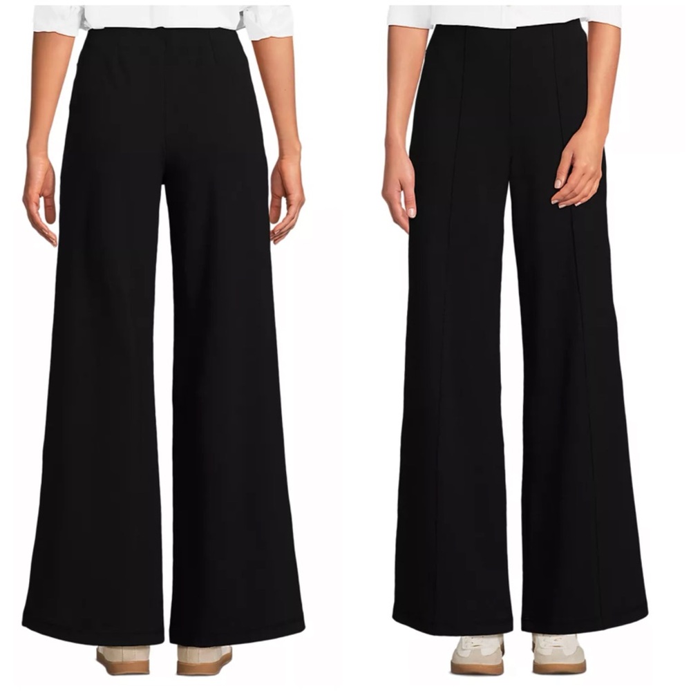 Lands end Starfish High Rise Palazzo Pants  Wide-Leg - Picture 4 of 4